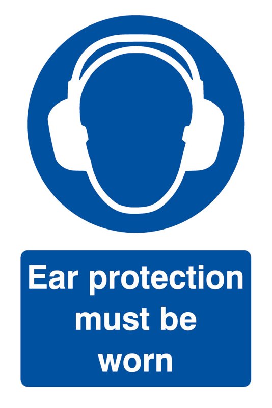 Ear Protection, 240 mm x 360 mm (9.4" x 14.2"), Adhesive