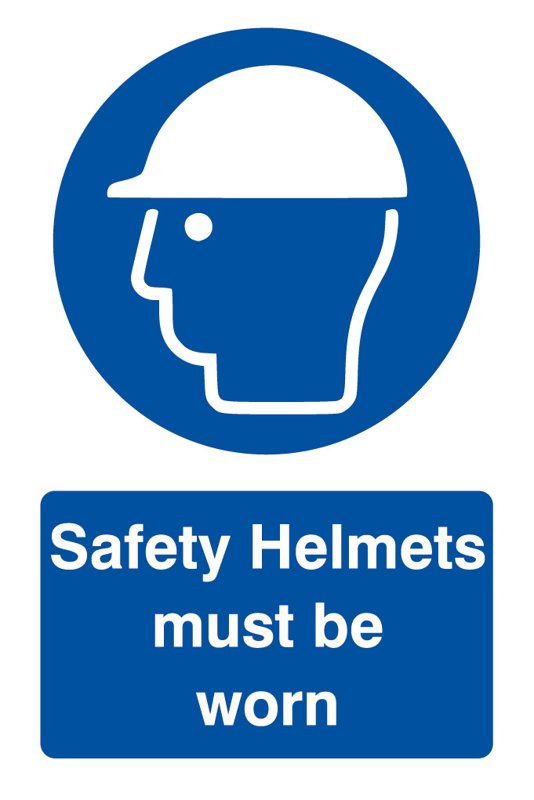 Safety Helmets, 240 mm x 360 mm (9.4" x 14.2"), Foamex