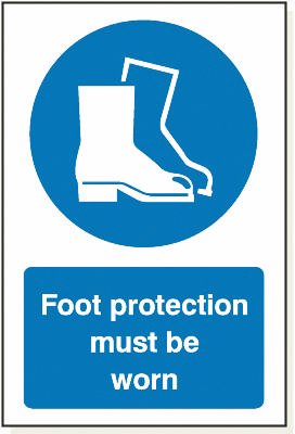 Foot Protection, 240 mm x 360 mm (9.4" x 14.2"), Adhesive