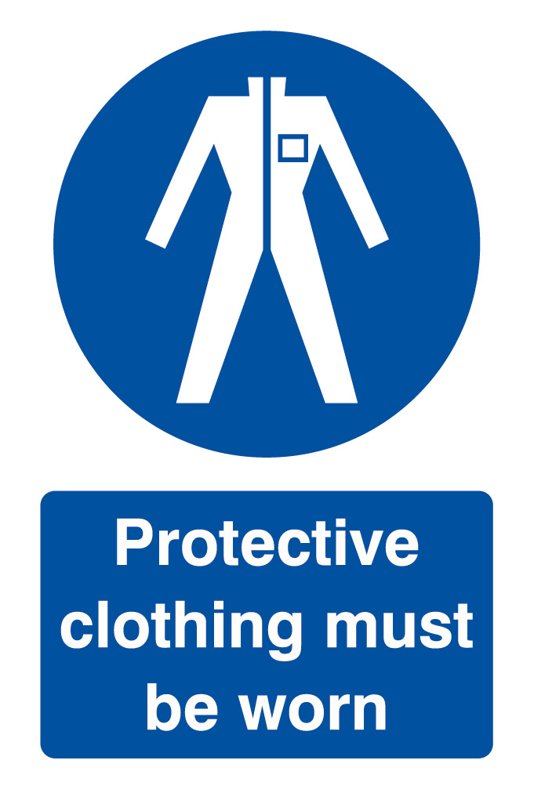 Protective Clothing, 240 mm x 360 mm (9.4" x 14.2"), Adhesive