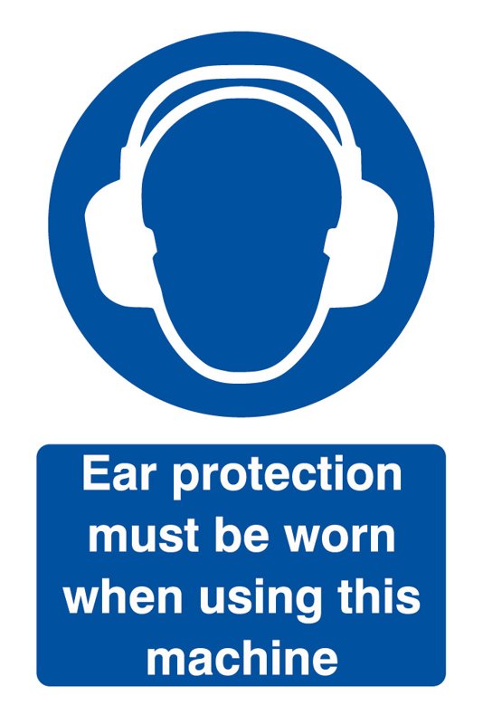 Ear Protection Using Machine, 240 mm x 360 mm (9.4" x 14.2"), Foamex