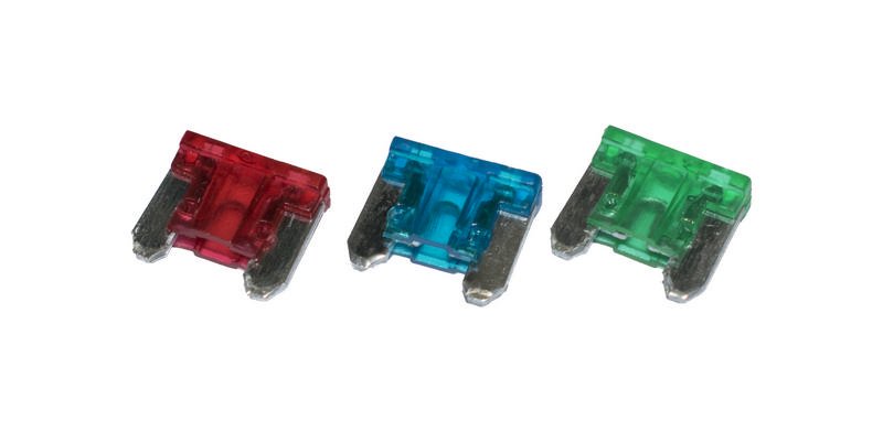 Mini Blade Fuses, Clear, Amperage 25 amp, pack of 25