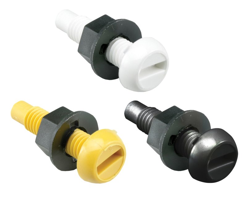 No. Plate Fixings, Length 3/4", Black, pack of 100