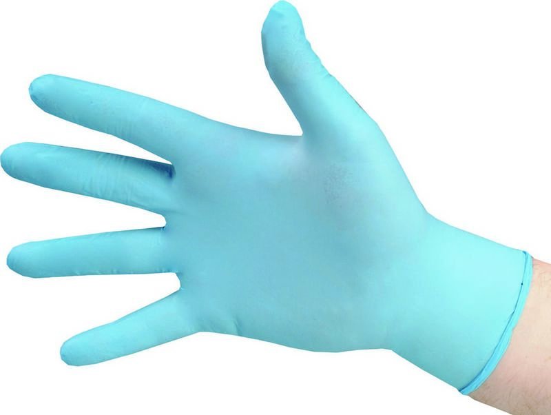 OnHand Disposable Gloves, Blue, Nitrile, Large, pack of 100