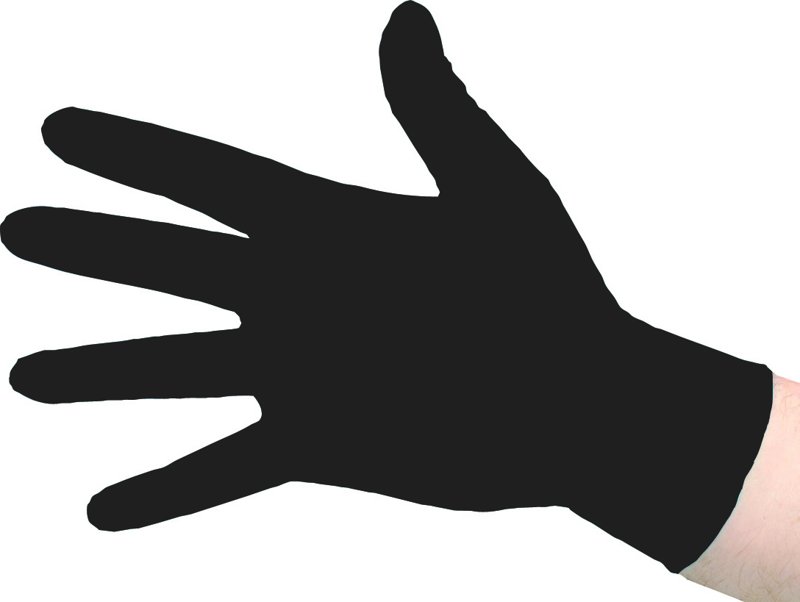 OnHand Plus Disposable Gloves, Black, Nitrile Plus, Large, pack of 100