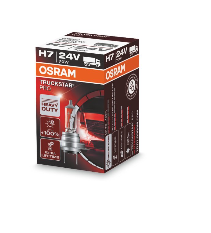 Osram Truckstar® H7, Wattage 70w, Voltage 24 v