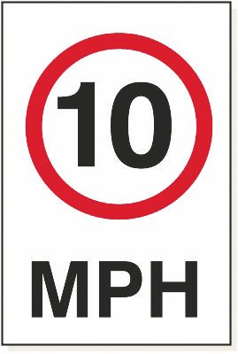 10 Mph, 240 mm x 360 mm (9.4" x 14.2"), Foamex