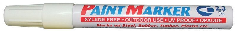 Permanent Marker, White, 2.3 mm