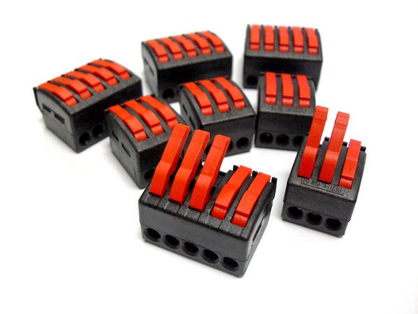 Piano Key Connectors, 3 Pole, pack of 10