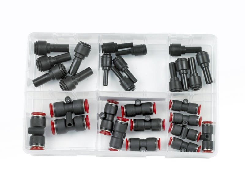 Plastic Tube Couplings, Assorted Box, pack of 26