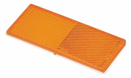 Rectangular Reflectors, 100 x 45 mm, White, pack of 5