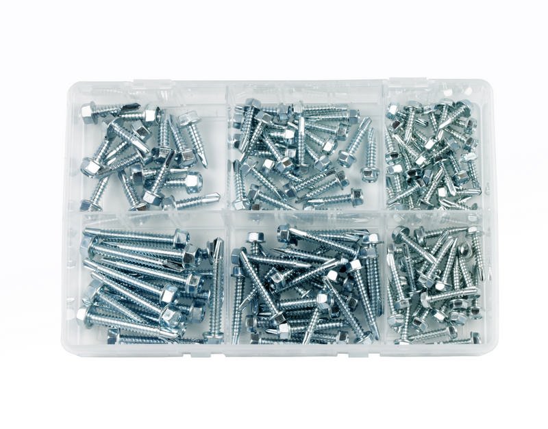 Self Drilling Screws, Assorted Box, pack of 130