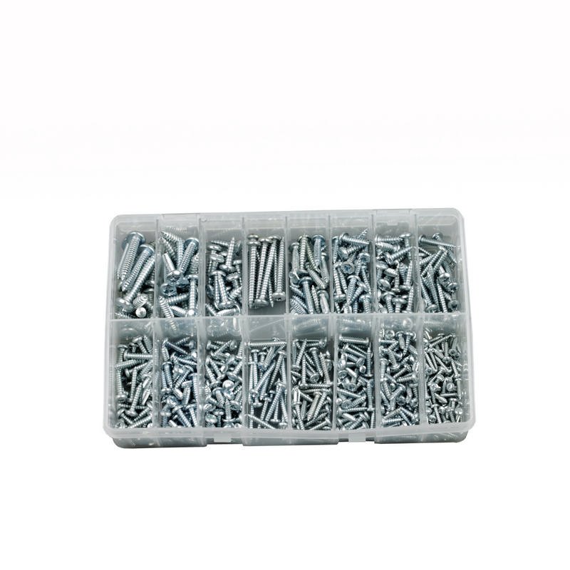 Self Tapping Screws, Assorted Box, pack of 500