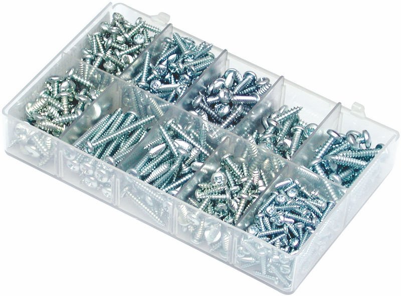 Self Tapping Screws, Assorted Box, pack of 500