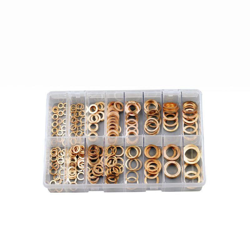 Copper Washers, Assorted Box, pack of 244