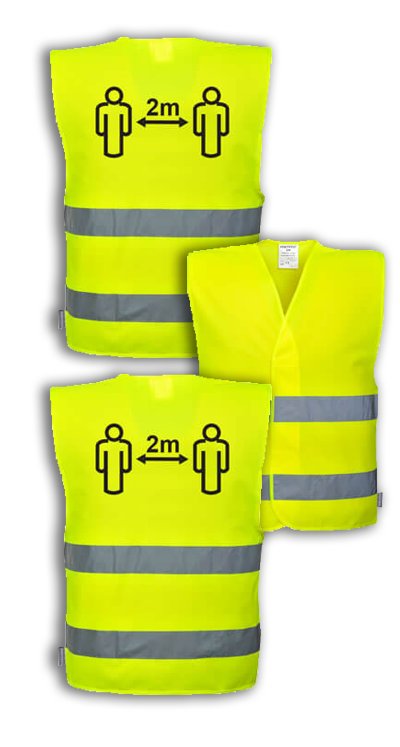 Social Distancing Hi-Vis Vest, Medium