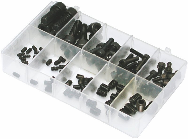 Socket Setscrews (Grub) & Socket Capscrews, Assorted Box, pack of 100