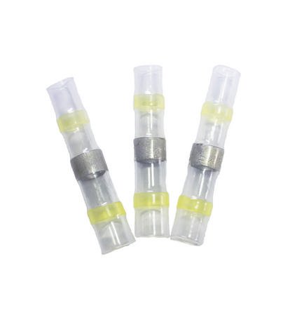 Solder Butt Connectors, Clear, 0.25 mm - 0.5 mm, pack of 10