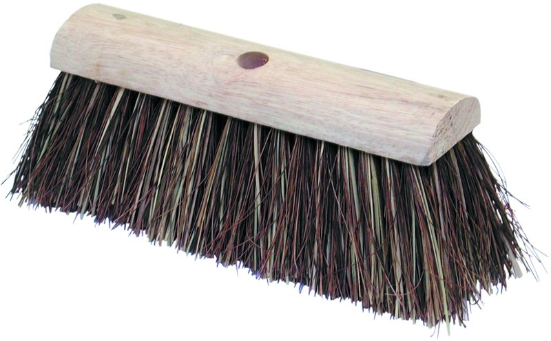 Stiff Bass Yard Brush Heads, Width 300 mm (12"), Hole Size 15/16", pack of 2