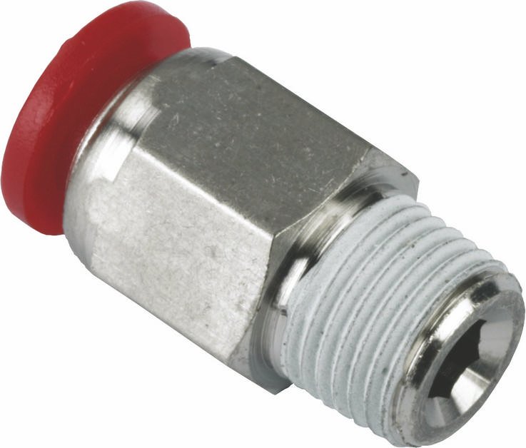 Straight Studs, Thread Size 1/2" BSPT, Hose OD 10 mm, pack of 3