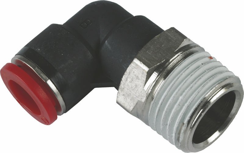 Swivel Elbows, Thread Size 1/8" BSPT, Hose OD 6 mm, pack of 5