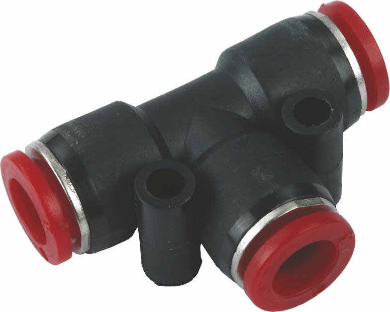 Tee Connectors, Hose OD 10 mm, pack of 3
