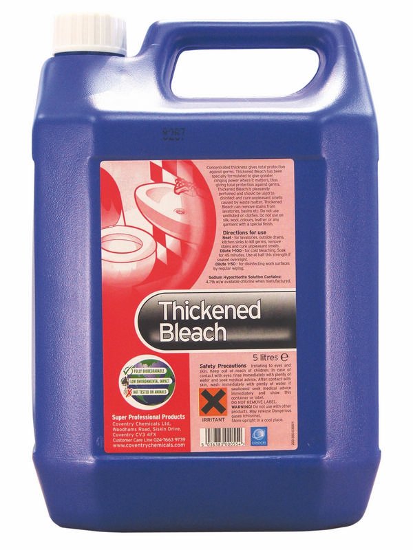 Thick Bleach, 5 ltr Plastican