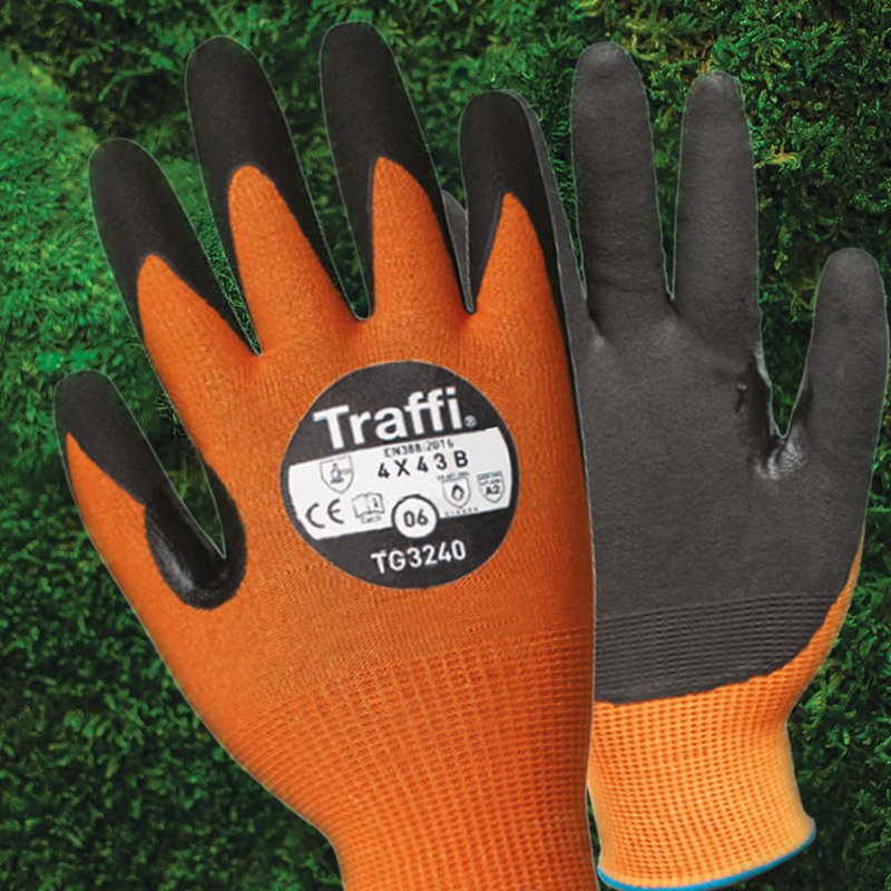 Traffi Microdex LTX Gloves, 8, pack of 10
