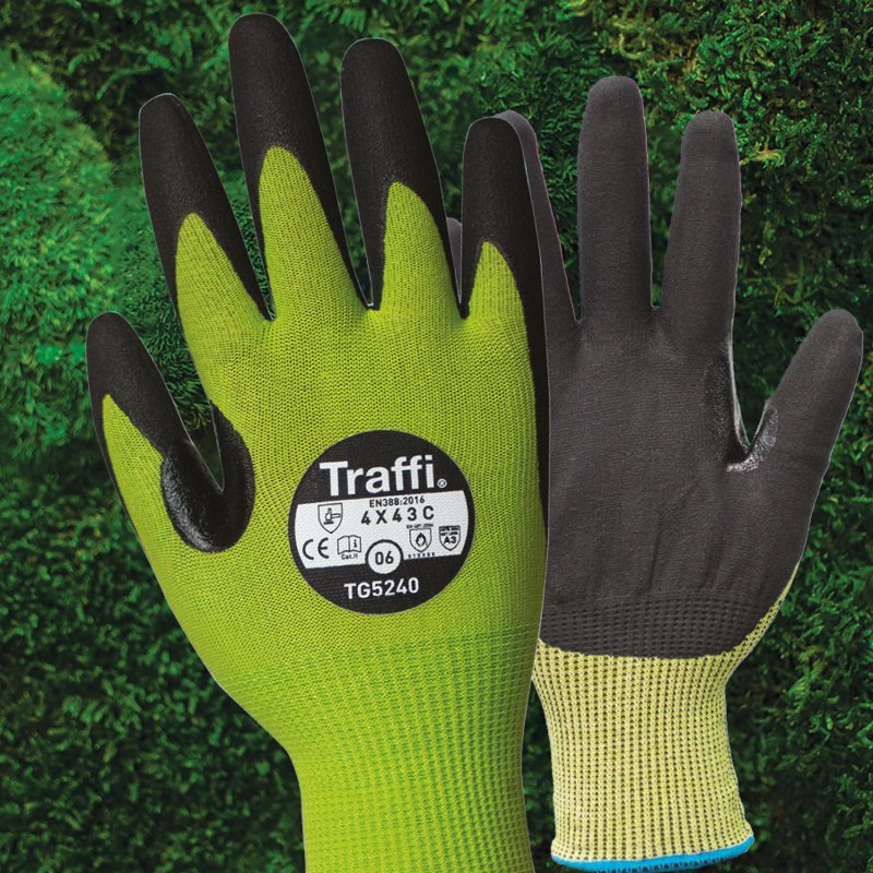 Traffi Microdex LTX Gloves, 9, pack of 10
