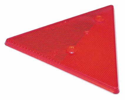 Triangular Reflector, Red, 152 mm (6"), pack of 5
