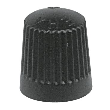 Plastic Valve Caps, Black, pack of 100