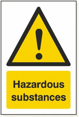 Hazardous Substances, 240 mm x 360 mm (9.4" x 14.2"), Adhesive