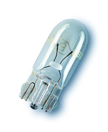 Wedge Base Bulbs, Clear, Voltage 24v, Wattage 5w, pack of 10