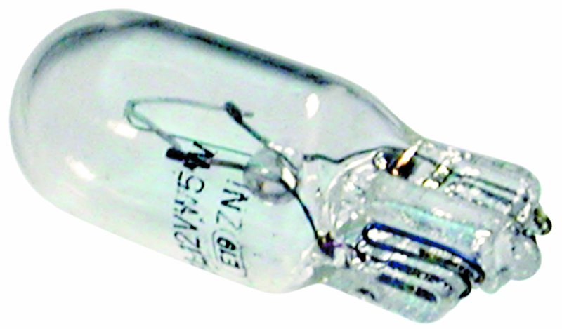 Wedge Base Bulbs, Clear, Voltage 24v, Wattage 5w, pack of 10