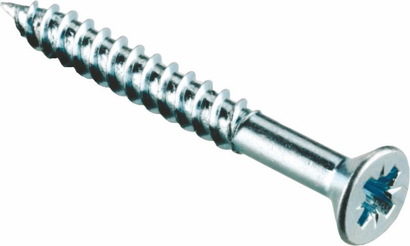 Woodscrews, Length 3 1/2" (88 mm), No. 10 (4.8 mm), pack of 200