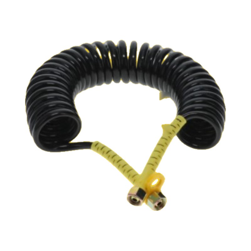 Yellow Coiled Air Line 4M Female M18 Universal Ends