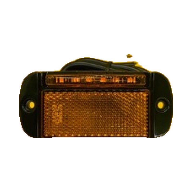 44Amec5 - Amber Side Marker Lamp W/Indicator Wired 12/24V