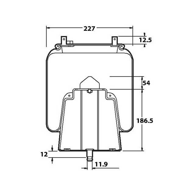 AIRSPRING (ASK231) STEEL PISTON M14 SCANIA