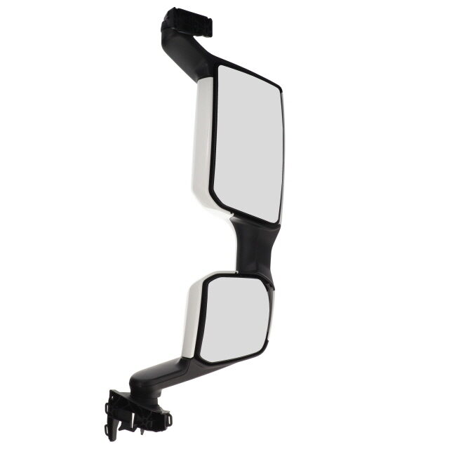 COMPLETE TWIN MIRROR ASSEMBLY RHD RH ELEC HEATED WHITE COVER