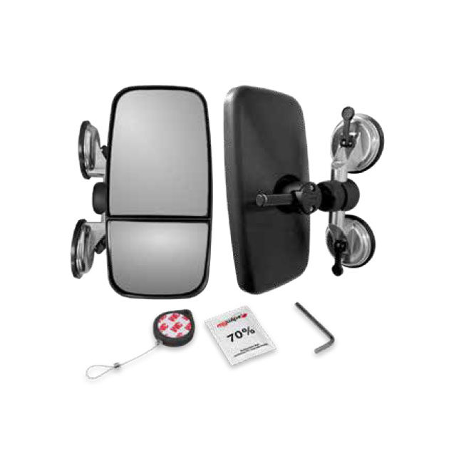 EMERGANCY TEMPORARY MIRROR KIT (SINGLE MIRROR)