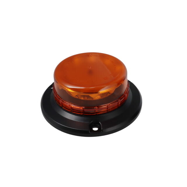 LED LOW PROFILE BEACON SINGLE BOLT FIXING AMBER LENS