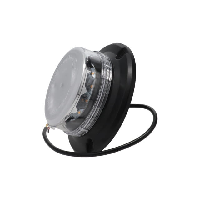 LED LOW PROFILE BEACON SINGLE BOLT FIXING CLEAR LENS