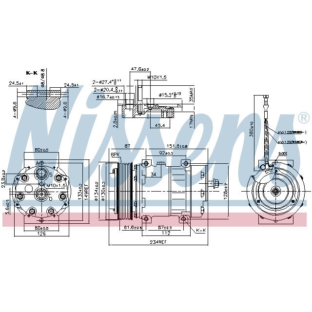 NISSENS COMPRESSOR TO SUIT DAF