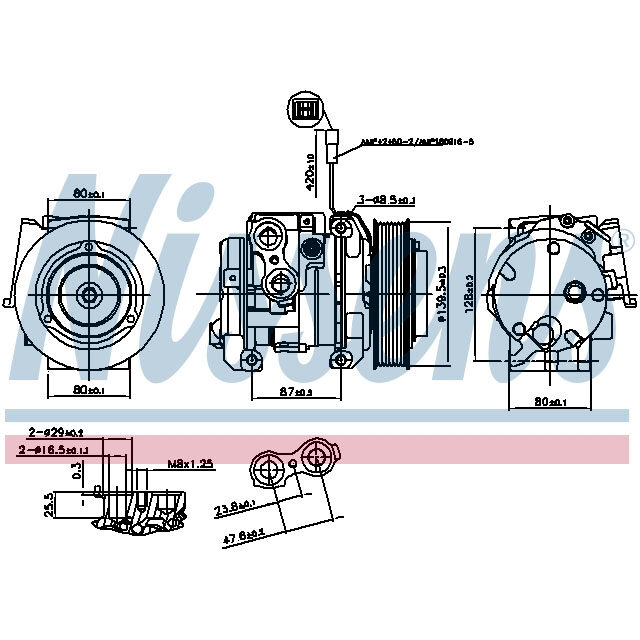 NISSENS COMPRESSOR TO SUIT MERCEDES