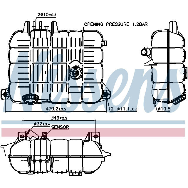 NISSENS EXPANSION TANK TO SUIT RENAULT