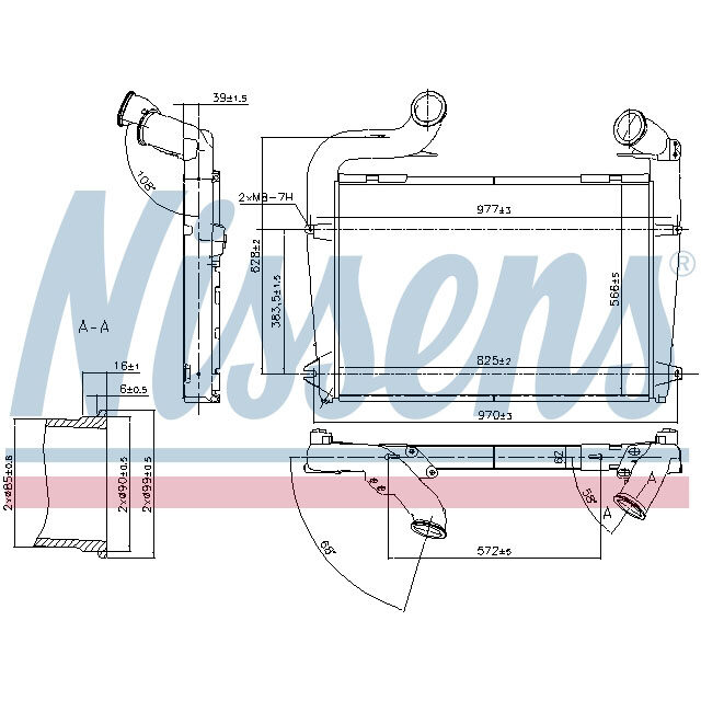 NISSENS INTERCOOLER TO SUIT SCANIA