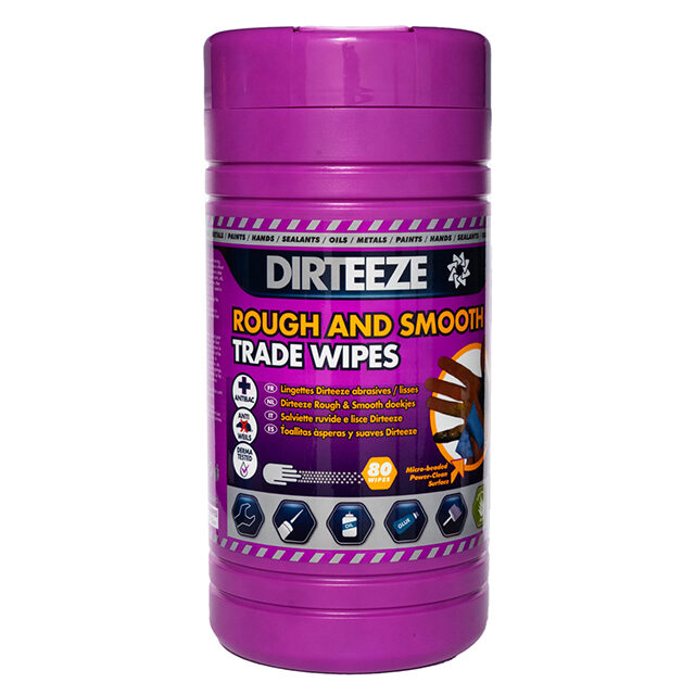 ROUGH & SMOOTH WIPES JUMBO TUB 80 WIPES DEGREASER