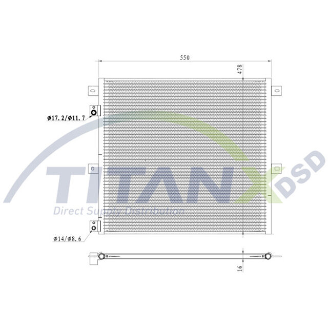 TITANX CONDENSER VOLVO